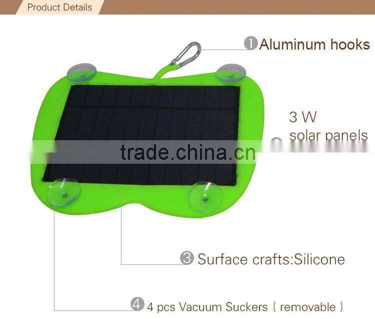 3W Window stick solar panel charger private label for mobile phone