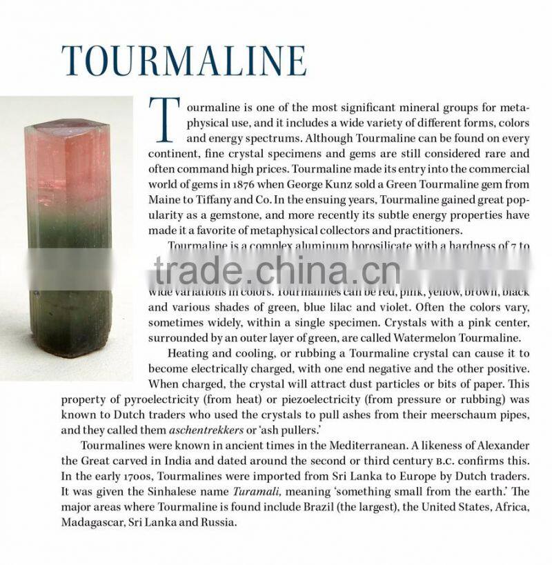 Tourmaline energy stone necklace with magical effective