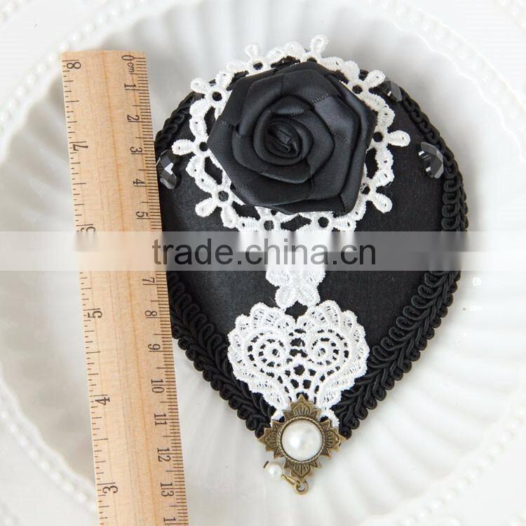 MYLOVE fashion party rose lace mini top hat handmade jewelry