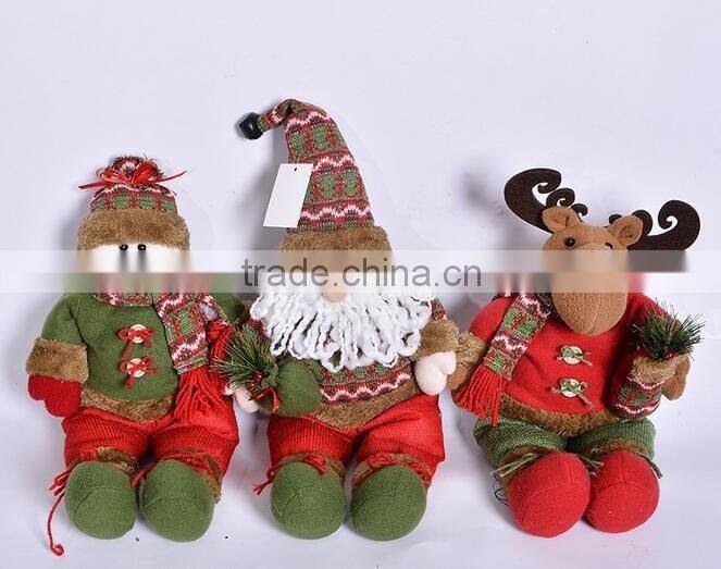 Cute Christmas Santa Claus's Cloth plush toy doll mascot
