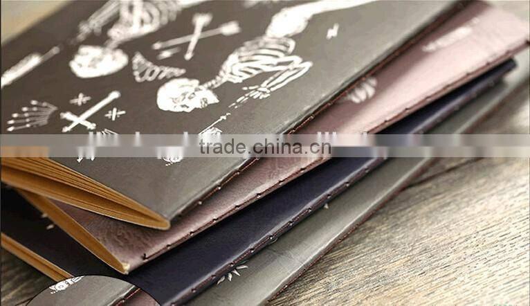 Creative Vintage Pirate Skull Series Kraft Paper Notebook/Wholesale Custom Printed Notebook