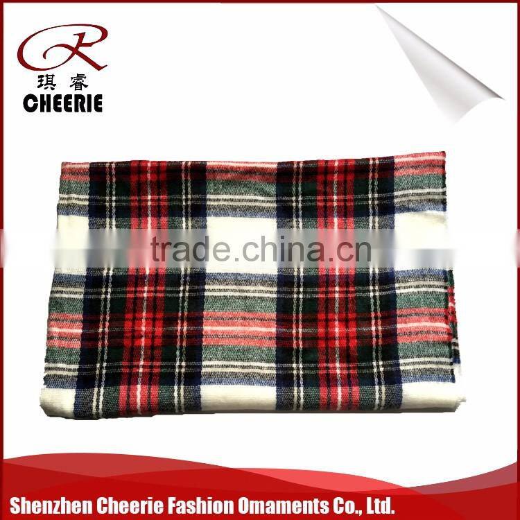 Red and Green Acrylic Christmas blanket scarf shawl 130*140CM