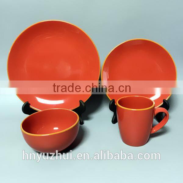 Chinese red chinese restaurant dinnerware for gift