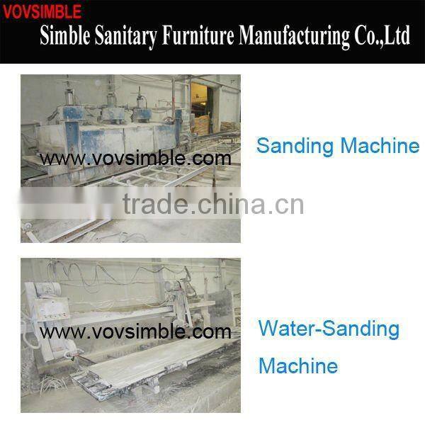 SGS approval Modified acrylic solid surface slab for bathroom/kitchen/vanity