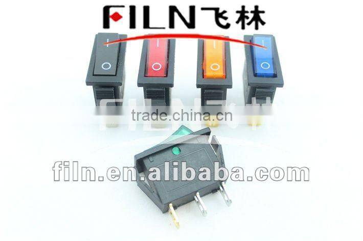 six color rocker switch t120 15A