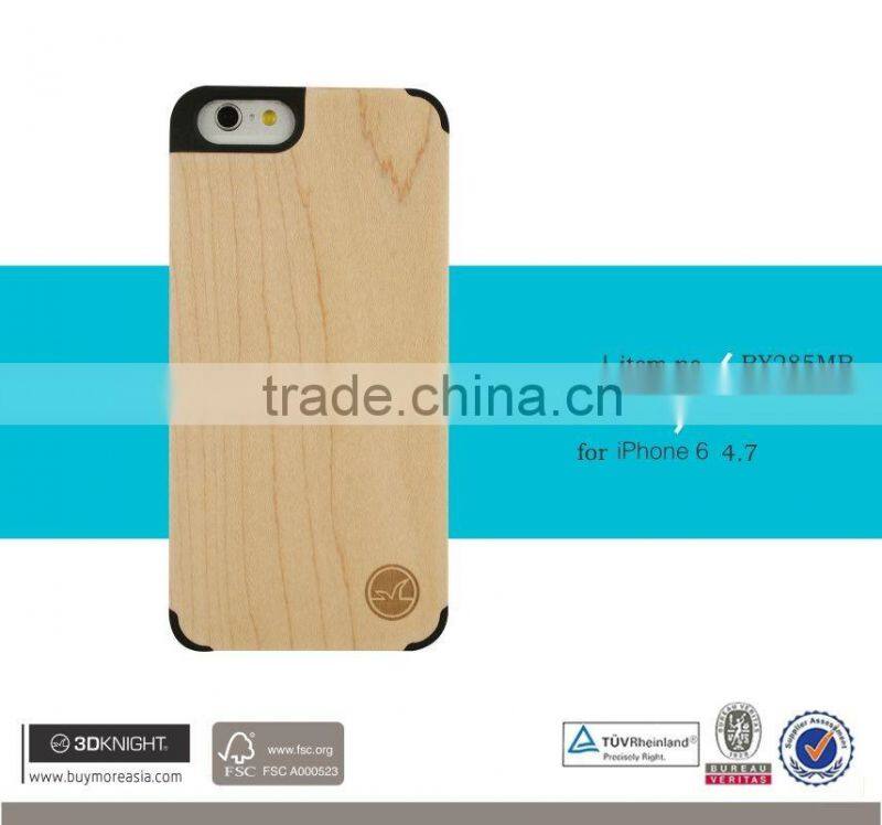 2016 HOT Selling wholesale wood blank phone case for iphone 6 6S,for iphone 6 6S Plus Bamboo Wooden phone case cover