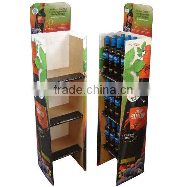 cardboard custom merchandising display stand for retail
