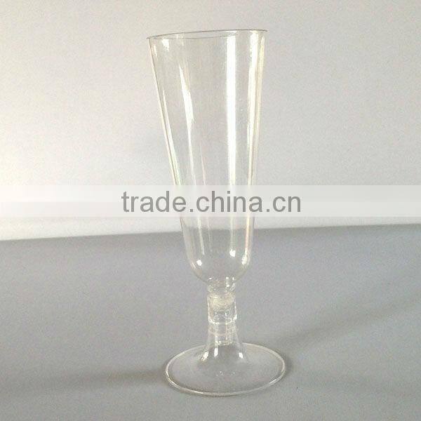 Berverage transparent plastic champagne cup