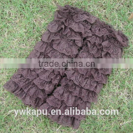 Pretty style ruffled baby girl legwarmers for newborn