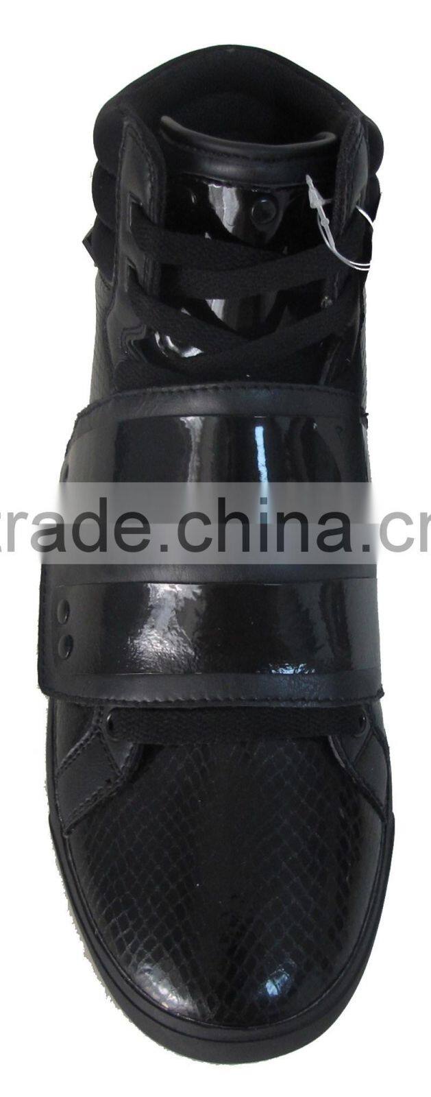 2015 wholesale fashionable mens casual skateboard shoes high cut casual footwear for men