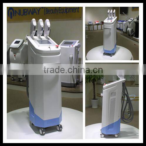 Three mutifunctional handles fast ipl photofacial machine for home use