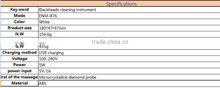 Beauty Skin Care Eletronic Appliances Face and Nose Pore Cleansing Comedo Suction Beauty Instruments