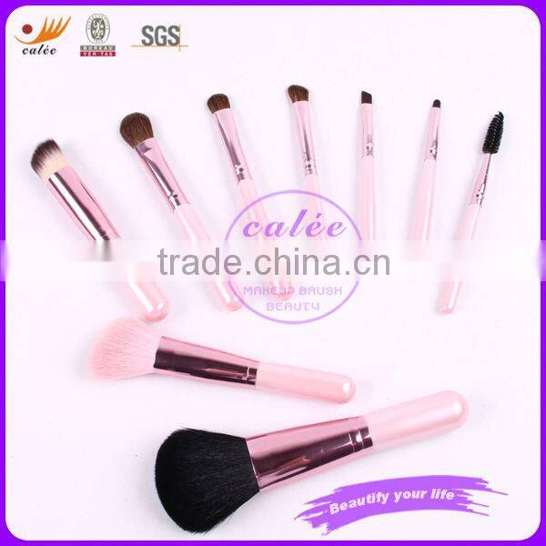 9pcs personalized color shine makeup brushes