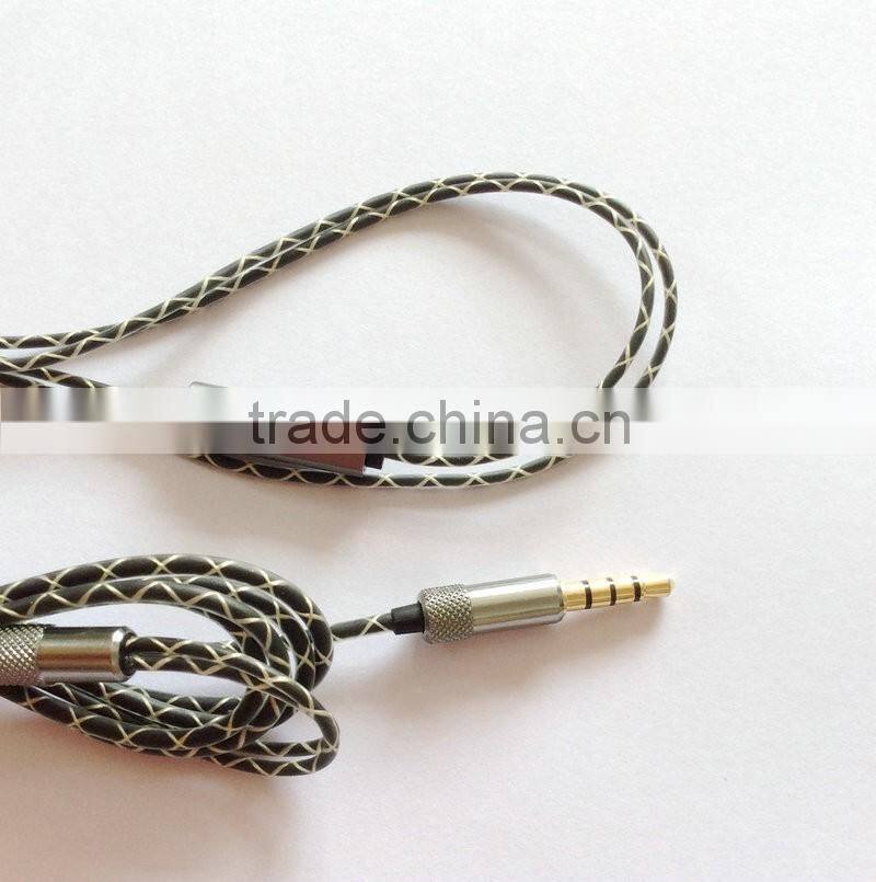 Snake Skin DIY Repair Wire Replacement Upgrade Cable For Audio. Technica ATH IM01 IM02 IM03 IM04 IM50 IM70 Headphones With Mic