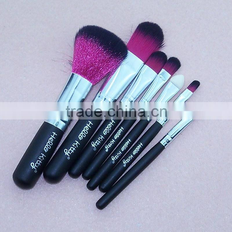 7pcs Newest makeup brushes professional synthetic hair hello kitty cosmetic makeup brushes