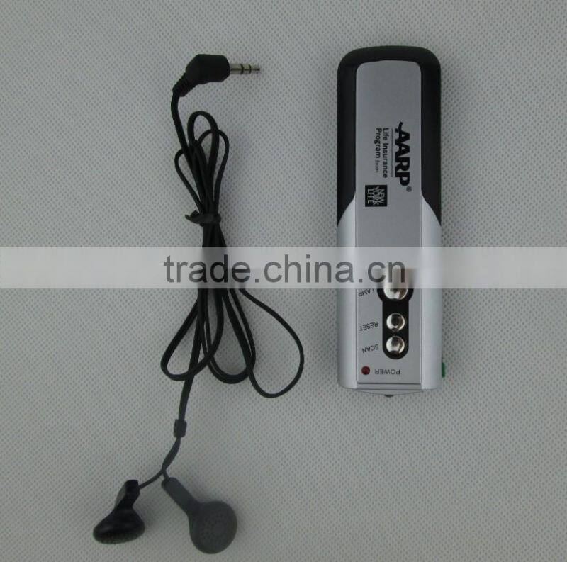 mini fm radio with led light