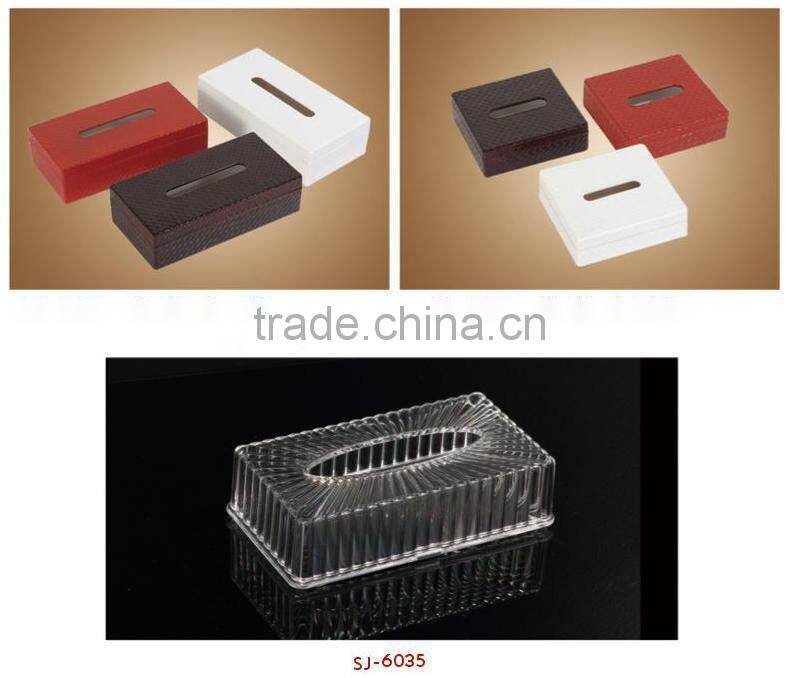 Plastic rectangle tissue box