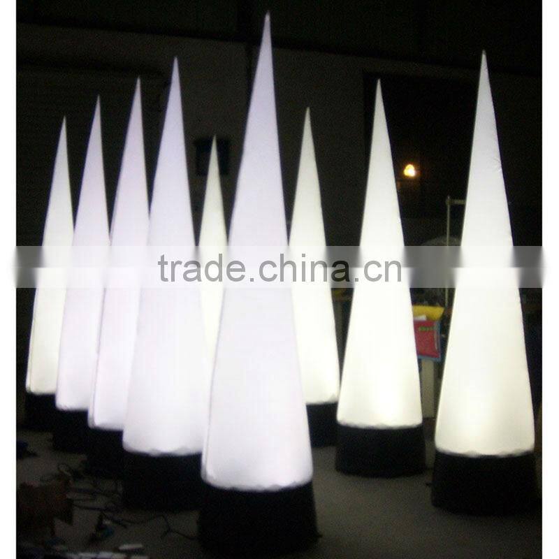 High quality modern indoor inflatable cone decoration for customer