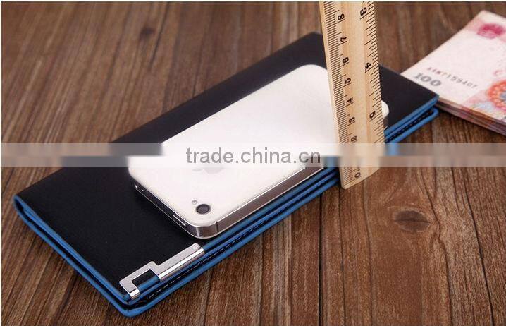 Wholesale Men's PU Leather Purse Money Checkbook Wallet Card Clutch Bag Long