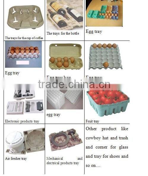 500-4000 pieces/h paper egg tray moulding machinery