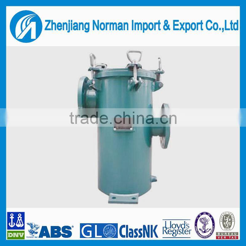 Marine oil filter/strainer