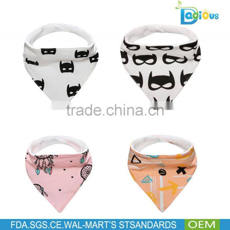 New Arrival Designs Baby bandana teething organic cotton baby bibs