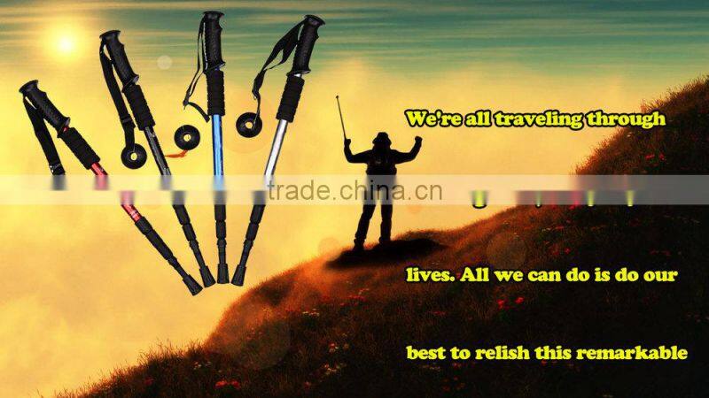 4 Sections Aluminum High Quality Lightweight Retractable Walking Stick