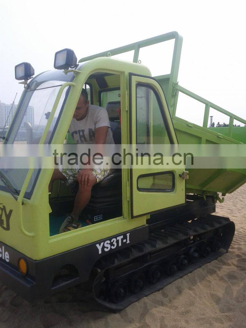 Full rubber dumper self dumping crawler dumper made in china