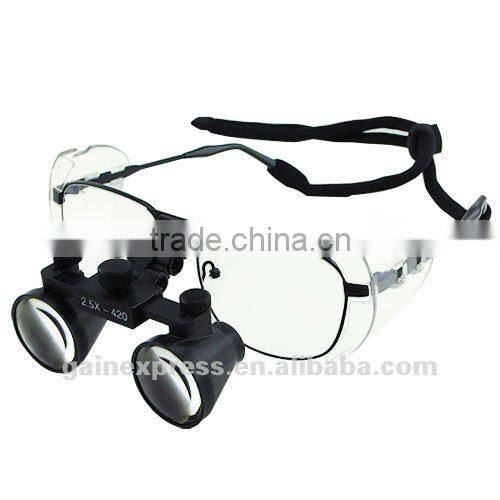 2.5x Titanium Frame Galilean Style Magnify Dental Loupes Surgical Medical 420mm Dentistry Binocular