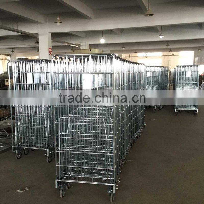 bulk trucks wire enclosure roll cage carts