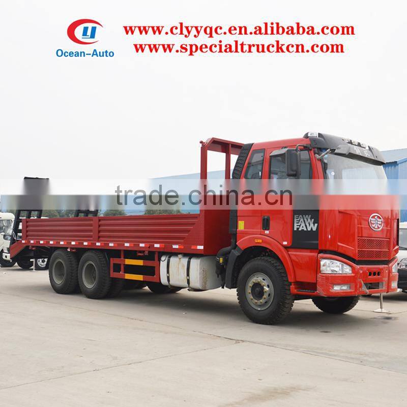 FAW 6X4 Heavy Flat Bed Tow Truck with Playload 15ton for Sale