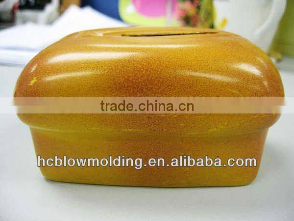 OEM BLOW MOLDING plastic saving Box/coin bank pp Huizhou factory