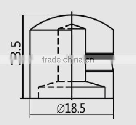 guitar part round shift antique metal knob