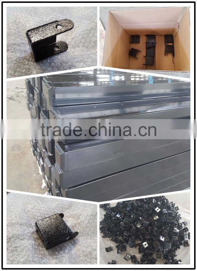 Outdoor Railing Fence, 304 Stainless Steel Material, Satin Black Post
