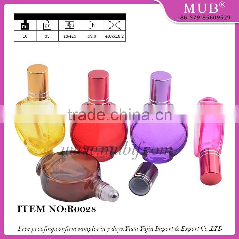 D0061 roll bottle glass bottle aluminum perfume bottle wholesale