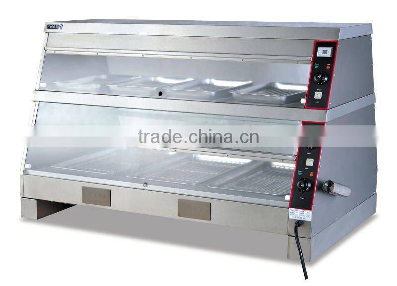 Alibaba counter top hot food warmer showcase(DH-580)