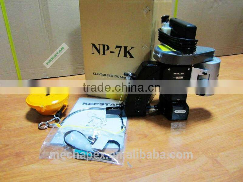 NP-7K single needle single thread chain stitch portable sewing machine
