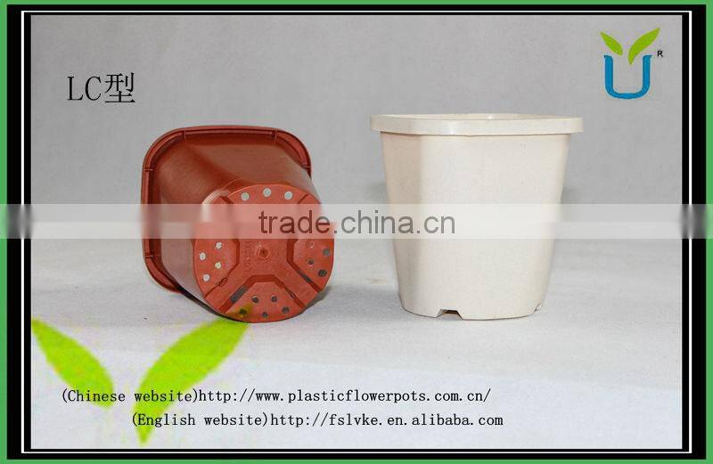 Factory Square Terracotta Hot Sale Flowerpots Plastic Garden Pots