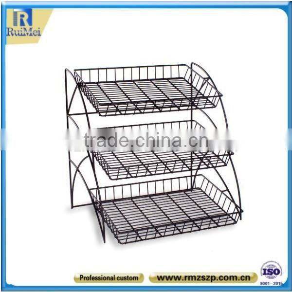 3-tier Countertop Light Duty Metal Wire Candy Display Stand