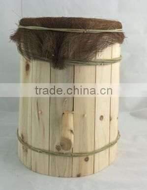 Sinicism FSC wooden garden insect hotel /bee house cage for wholesale