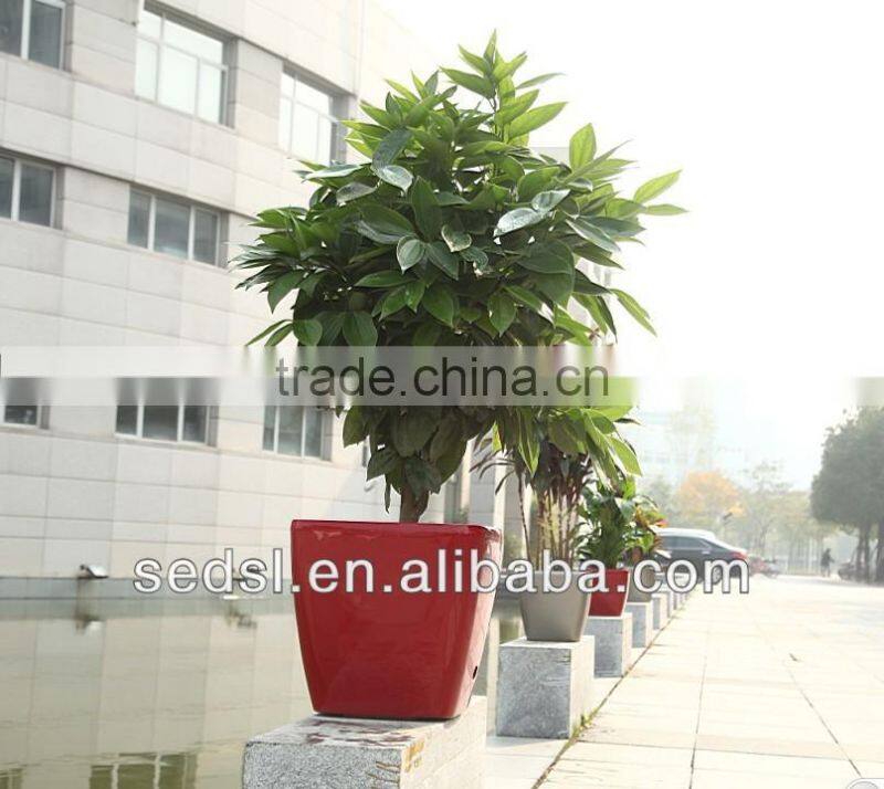 Made in China round colorful plastic plant pots