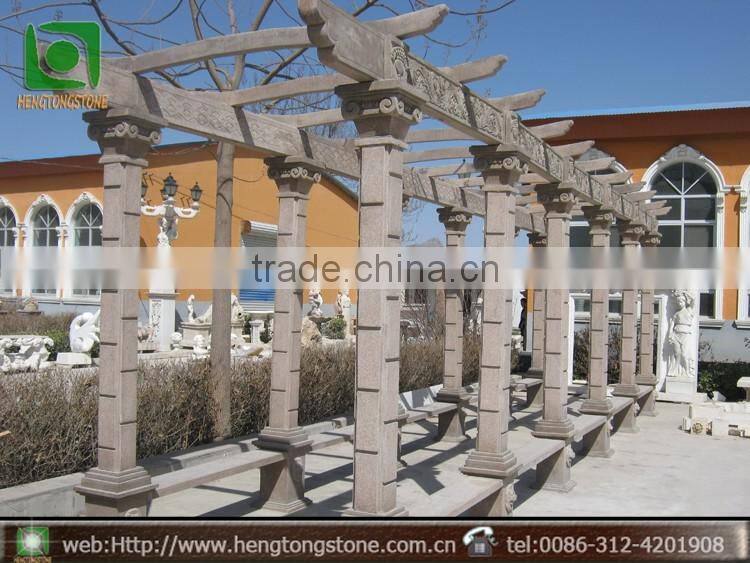 Best Design Natural White Marble Round Stone Gazebo
