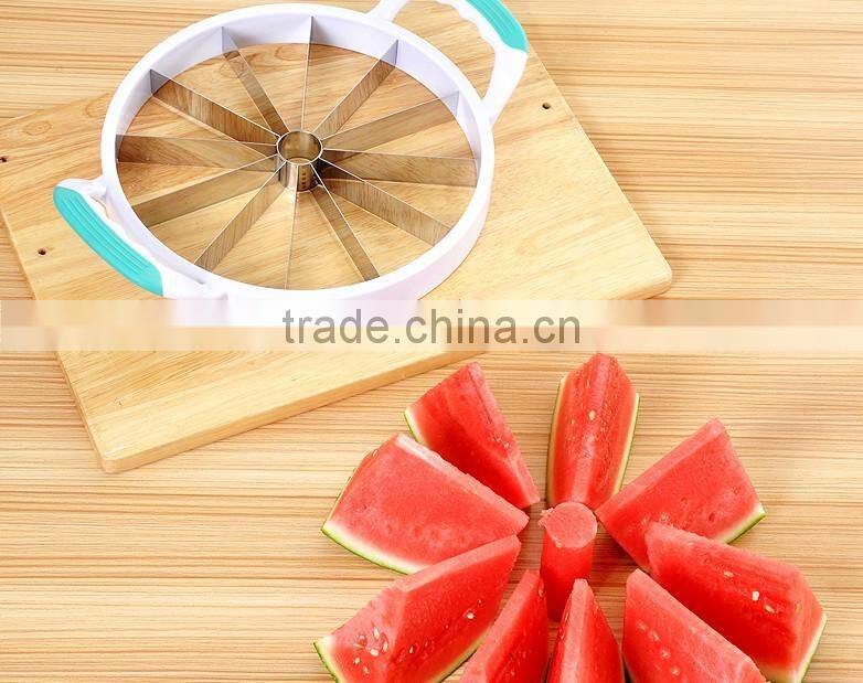 New Fruit Melon Slicer, Stainless Steel Blade Watermelon Cutter
