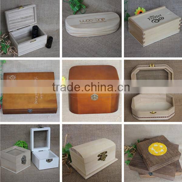 White wholesale empty lightweight wood first aid box with handle