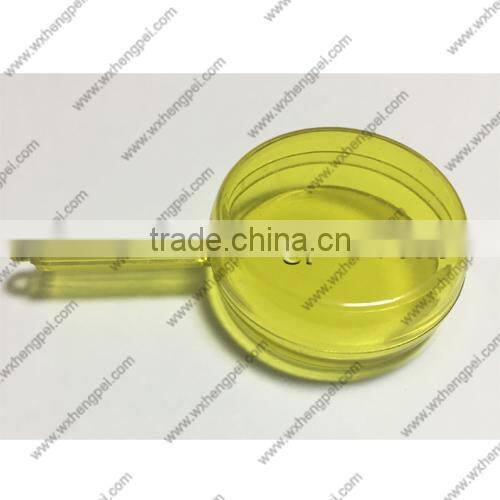 Cleverish portable cute yellow lollipop plastic storage jewelry box kit