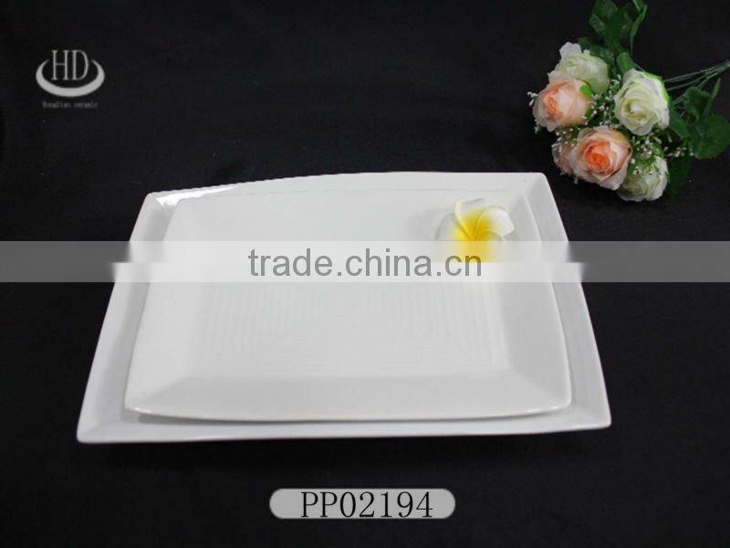 ceramic factory wholesale rectangular ceramic dinner sets