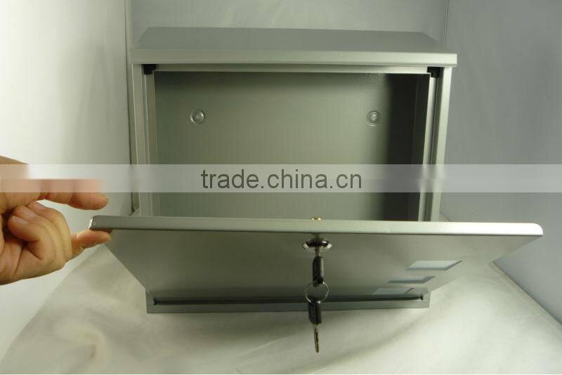High grade 304 staineless steel mail box with glass door