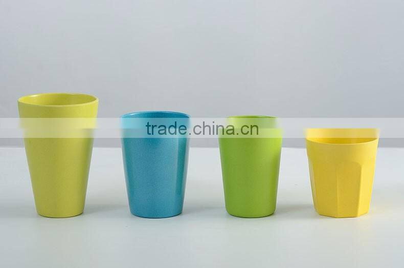 2017 new desgin eco friendly Biodegradable plant fibre drink cup, D8.8*H12.8cm
