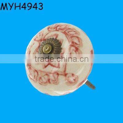 Beautiful flower shaped ceramic door knob
