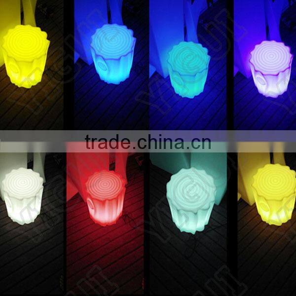16 Color Changing Chair Party Decoration LED Light Up Cube stools